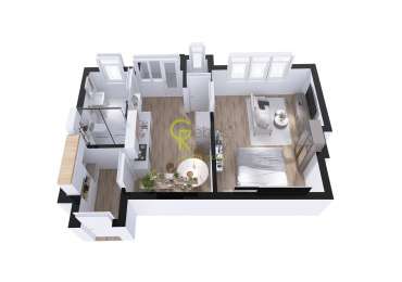 Pronájem stylového 1+1 po kompletní rekonstrukci – Na Výtoni, Praha 2