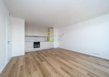 Pronájem bytu 2+kk s balkonem, garážovým stáním a sklepem – novostavba Sija Kamýk, Praha 12