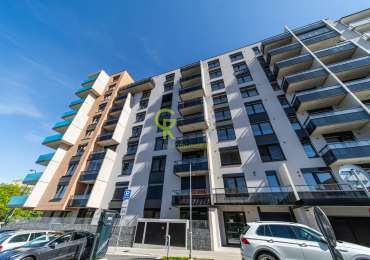 Pronájem bytu 2+kk s balkonem, garážovým stáním a sklepem – novostavba Sija Kamýk, Praha 12